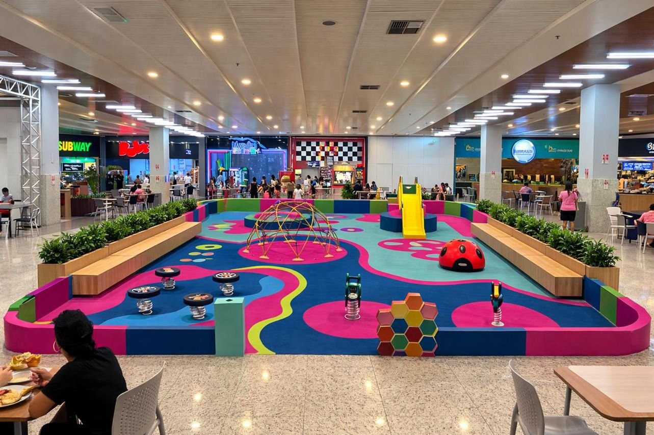 Parque da Cidinha reabre de cara nova em shopping de Aparecida de Goiânia com diversão gratuita para as famílias
